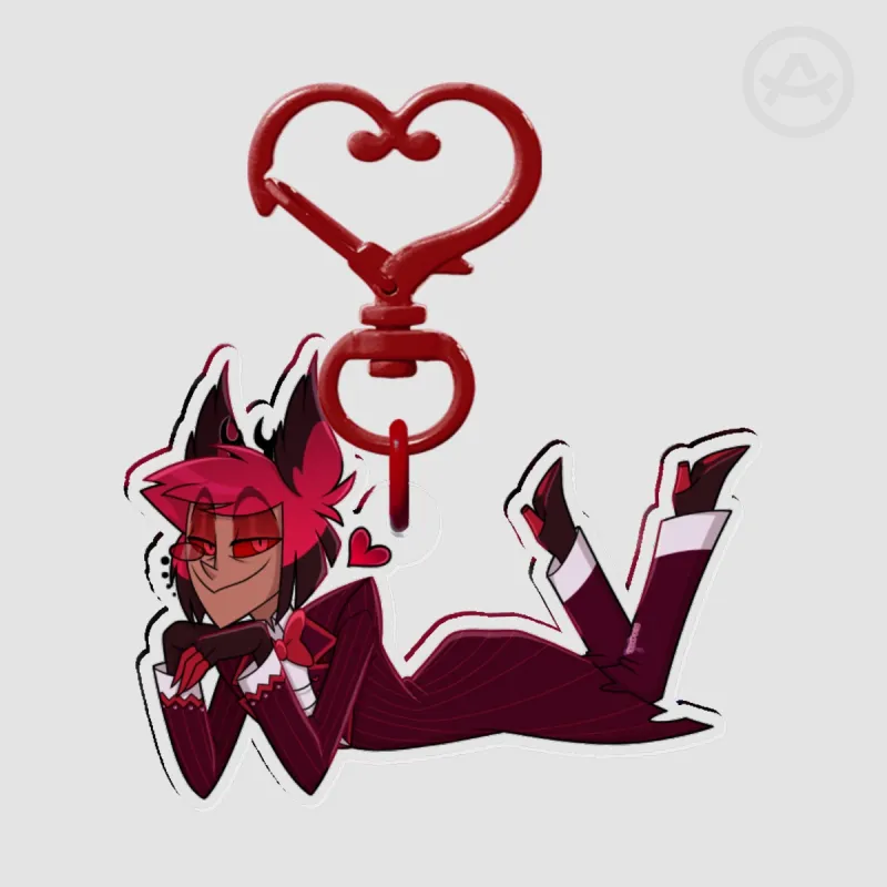 [HH] Alastor Valentines Keychain by ReiDoro - ACGGOODS