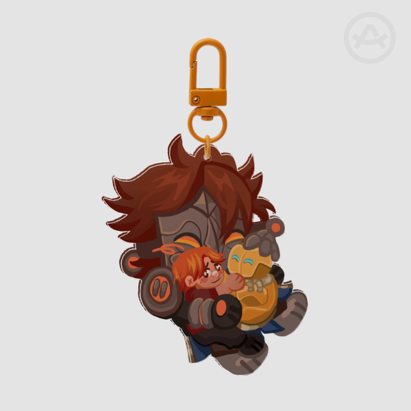 machine herald father keychain