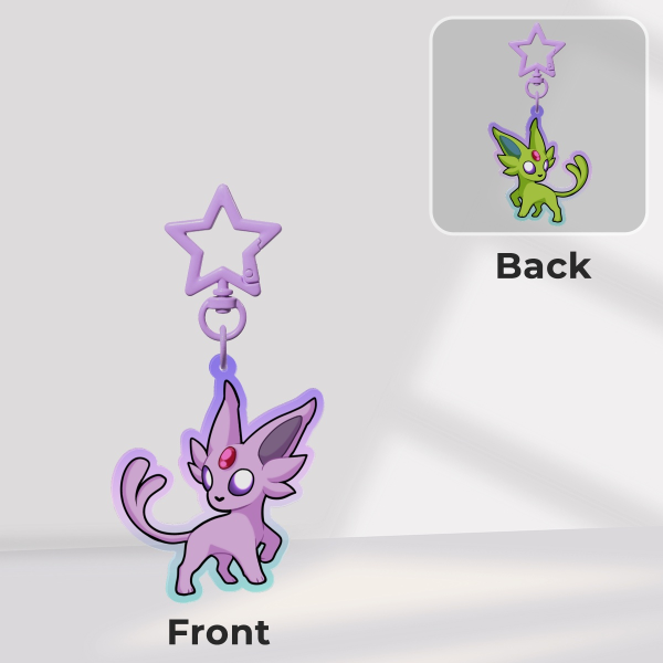 Espeon Double-Sided Acrylic Keychain (Pokemon)