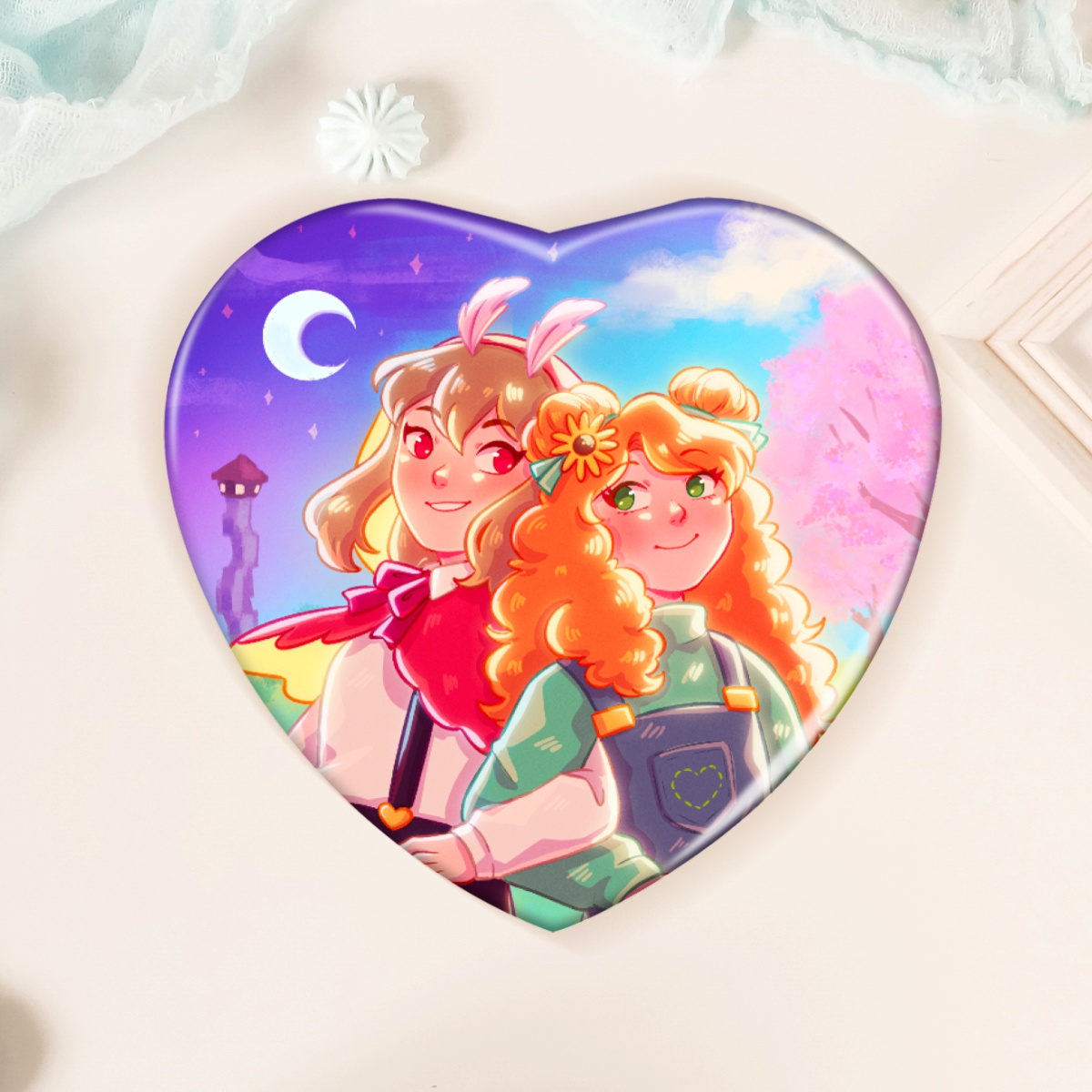 [MCYT] Shiny Duo Heart Badge