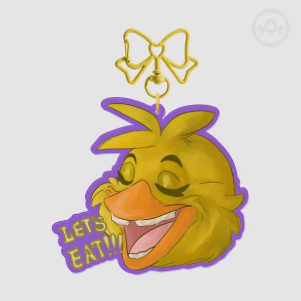 Chica Keychain FNAF Collab