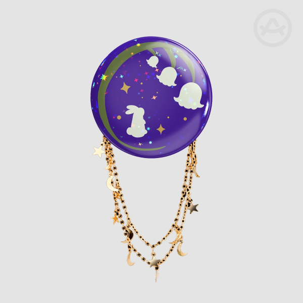 Belclove Postal Services Holostar Badge with Chain