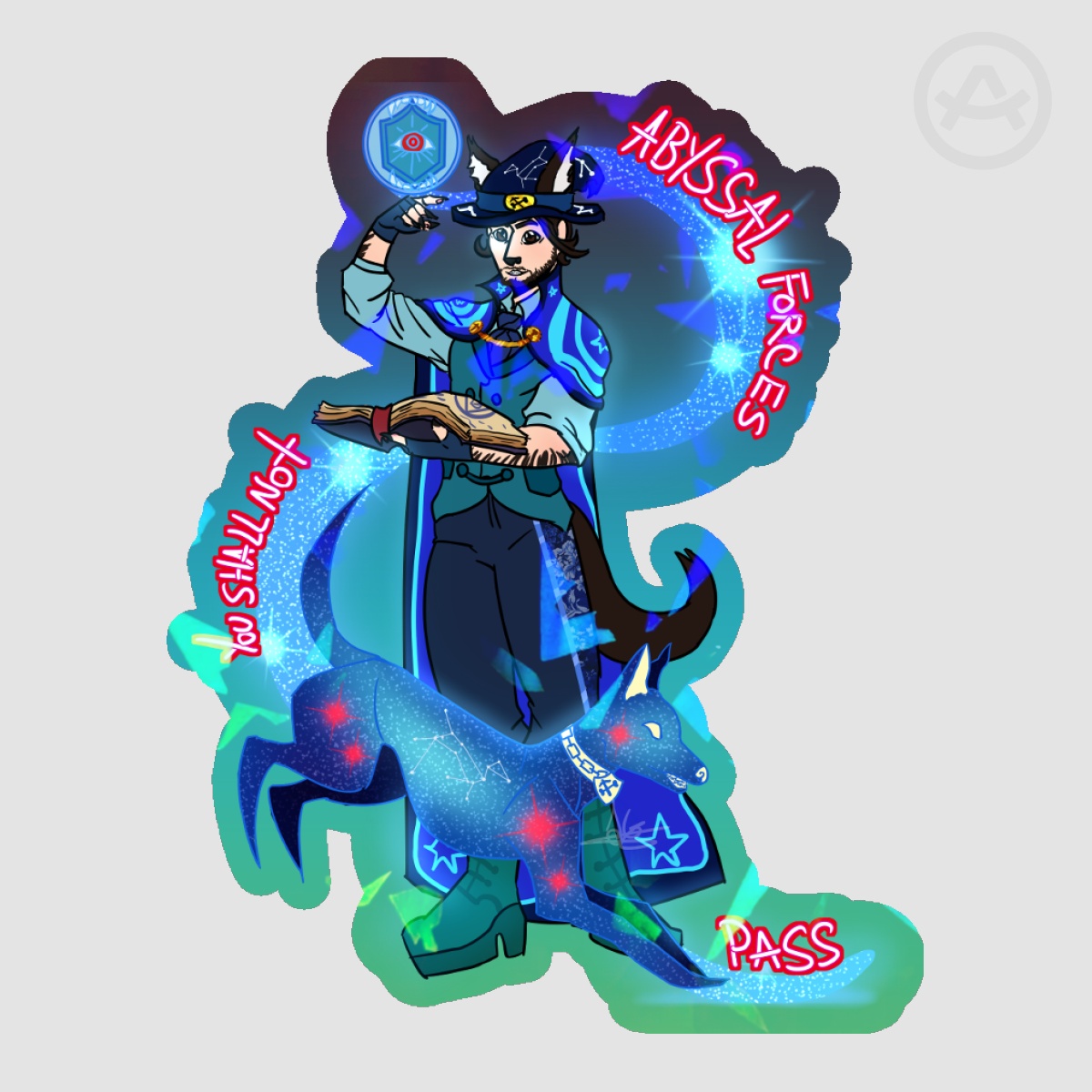 Rendog The Blue-Hermitcraft sticker