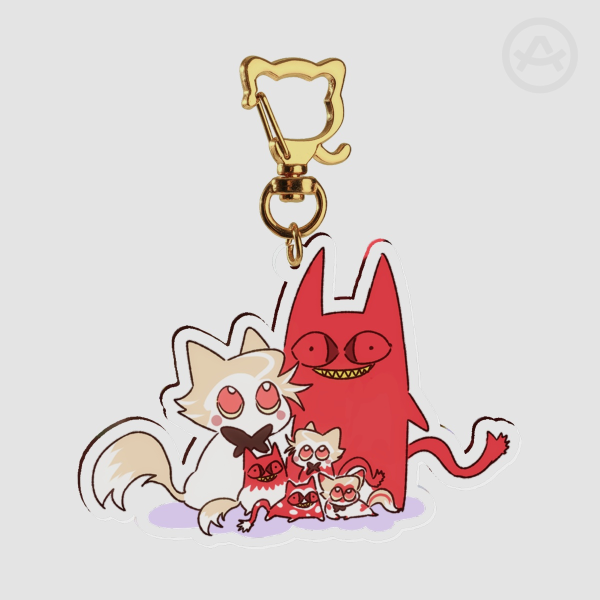 Cat!Family keychain