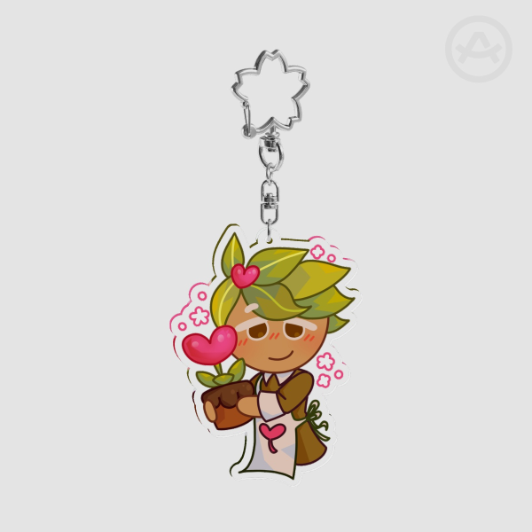 Herb cookie valentines keychain 💘