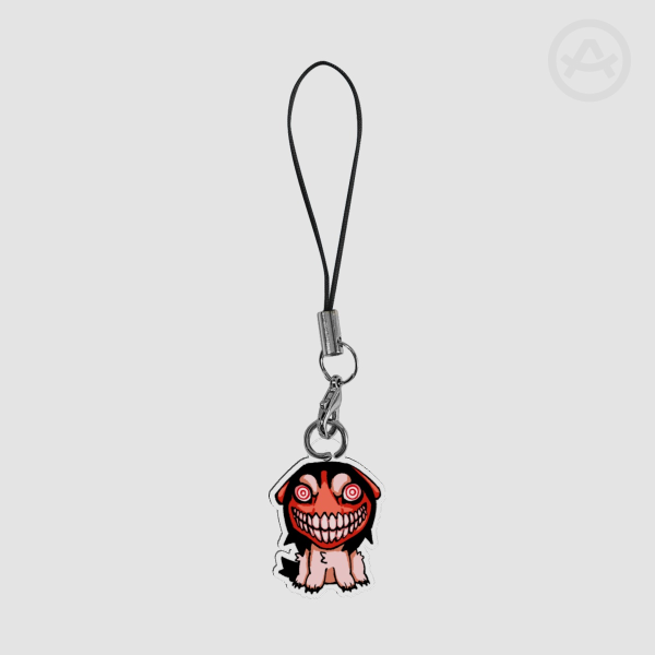 Smile Dog Phone Charm