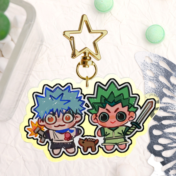Hunter x Hunter Anime Gon Killua Acrylic Keychain