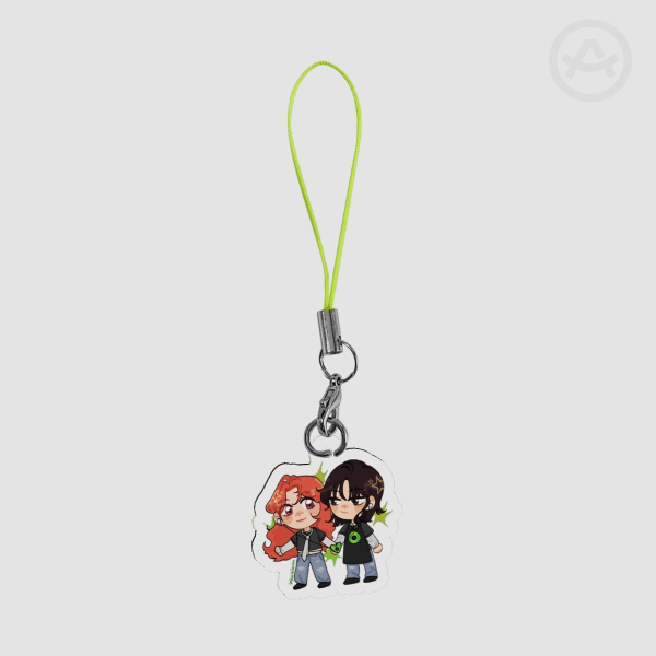 mitsuaya/green yuri phone charm