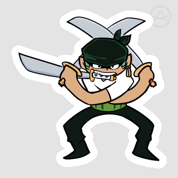 Zoro Chibi Sticker