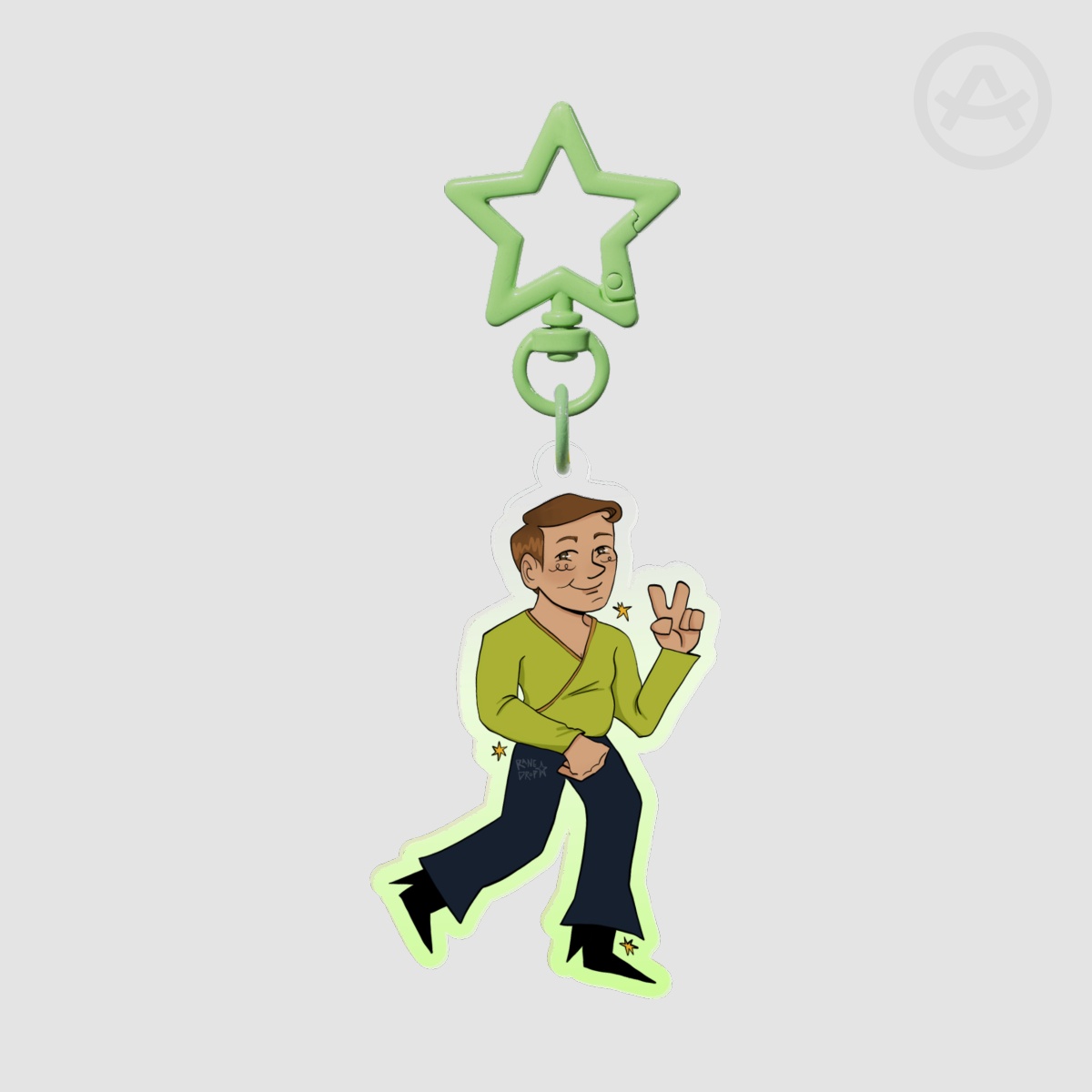 James Kirk Star Trek Acrylic Keychain