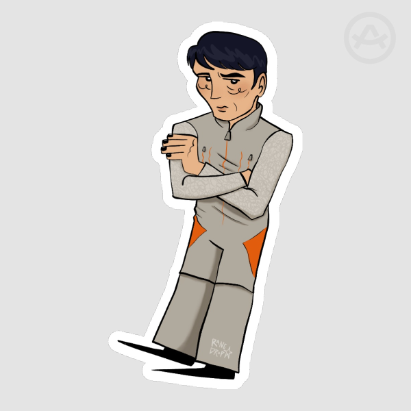 Gurathin Murderbot Sticker