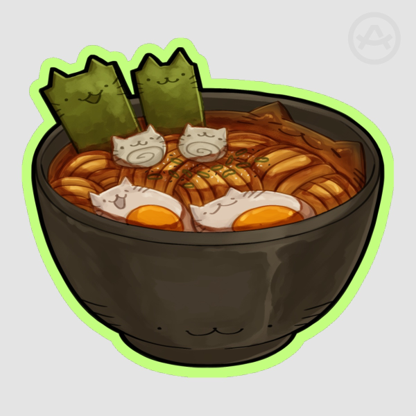 Ramen Soup Cats | Sticker