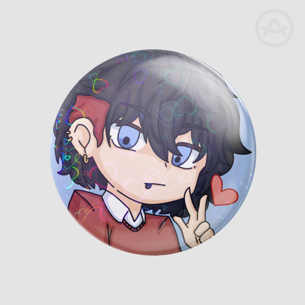 Chibi MERIS Round Pin Badge