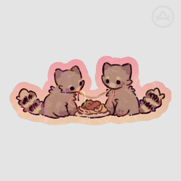 Raccoon Heart Stickers