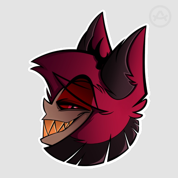 Smug Alastor Matte Sticker