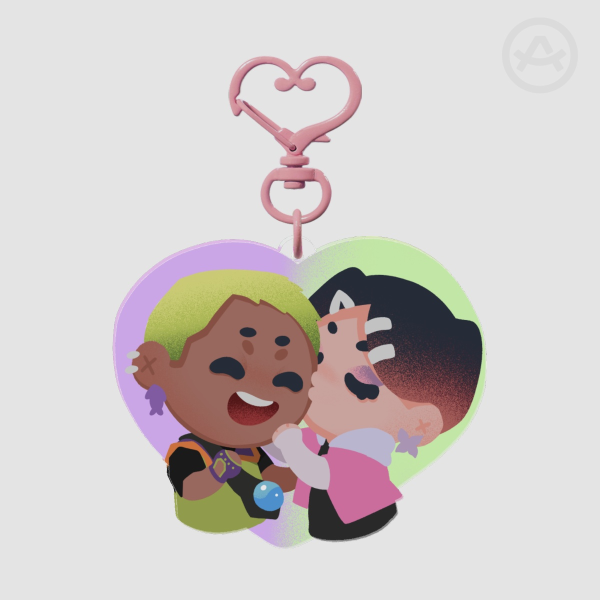 Gekko / Clove Heart Keychain