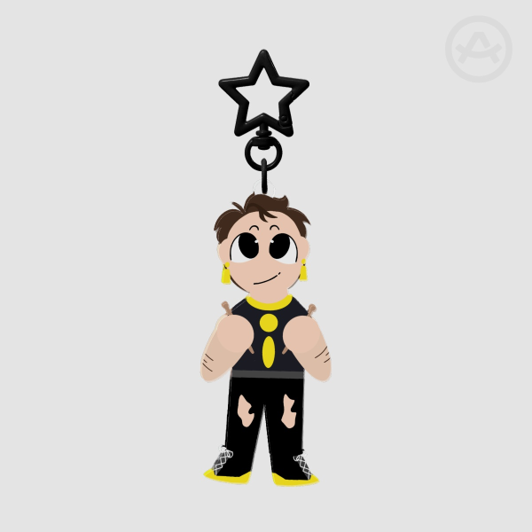 Gem and the Scotts Impulse band Chibi keychain