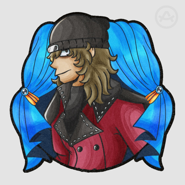 Shinjiro Aragaki Colored Edge Die Cut Stickers