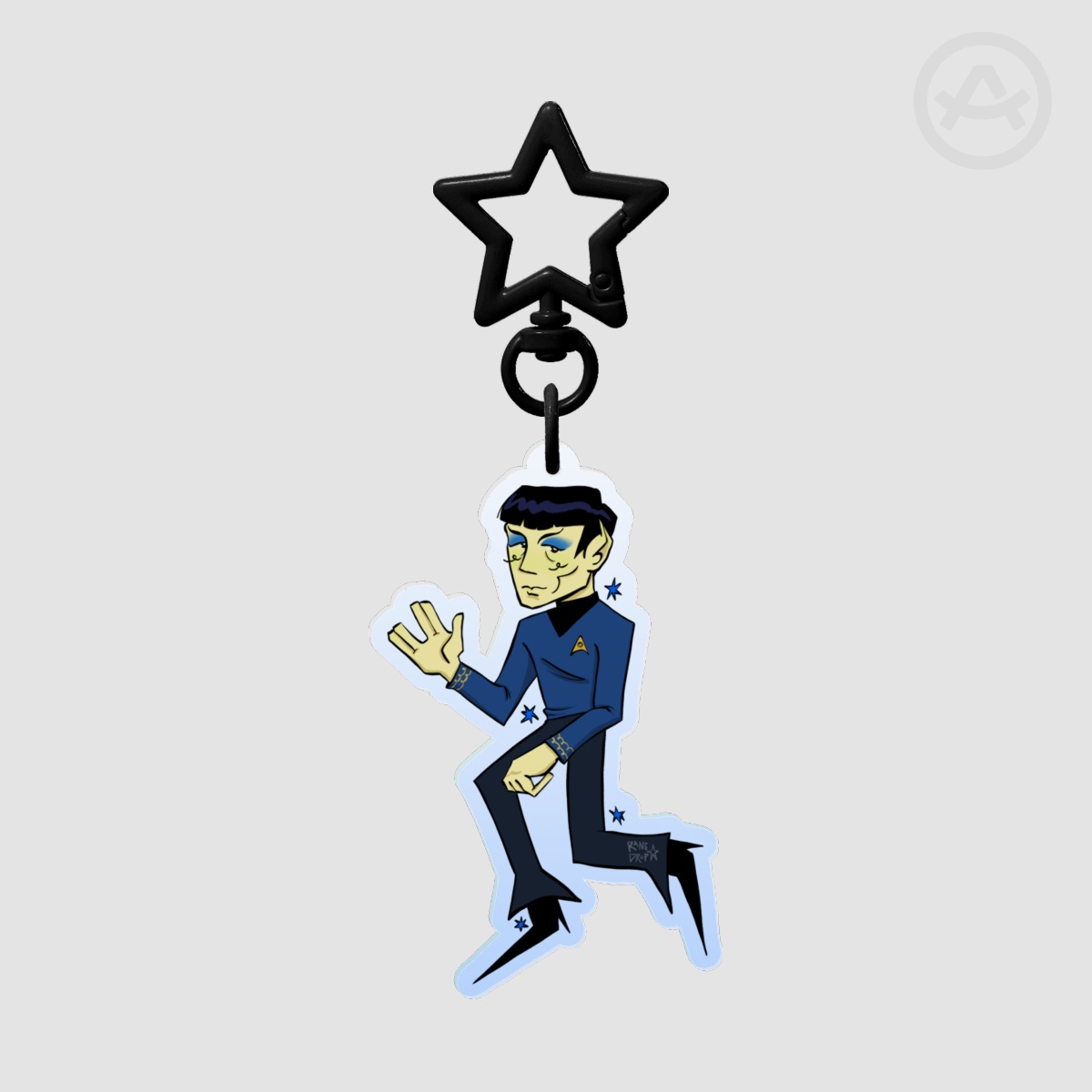 Spock Star Trek Acrylic Keychain