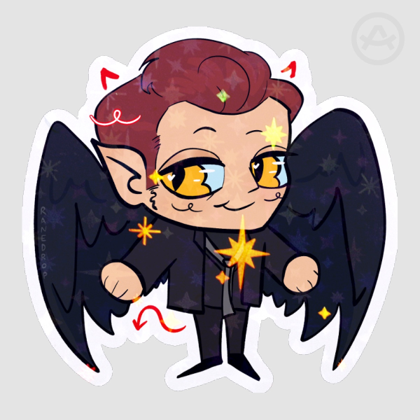 Crowley Good Omens Sticker