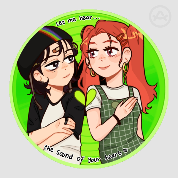 mitsuaya / green yuri soft touch sticker