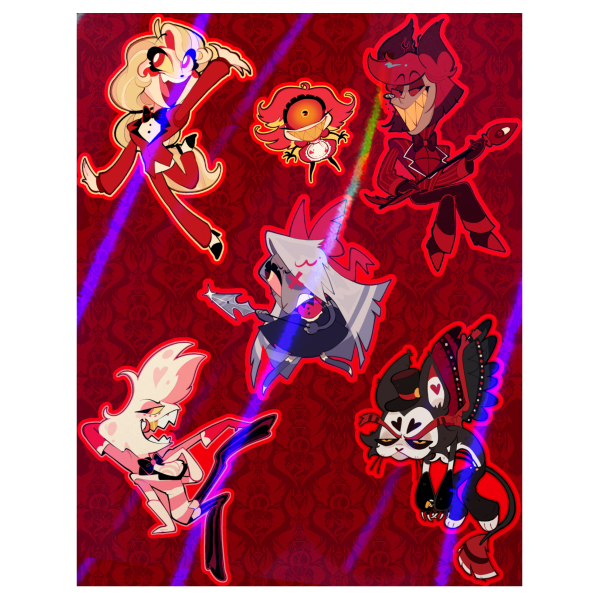 Hazbin Hotel series 1 ✧DEMONS✧ sticker sheet
