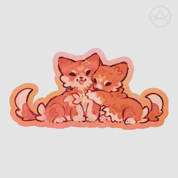 Corgi Heart Sticker