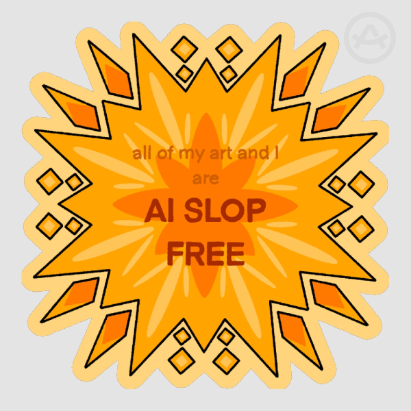 no.1 AI hater Sticker #3