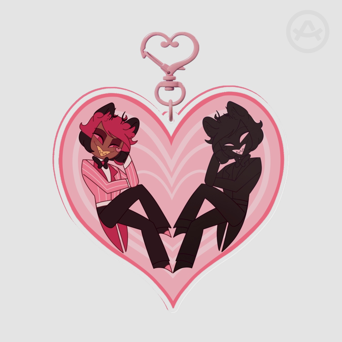 Alastor Valentines Day Keychain