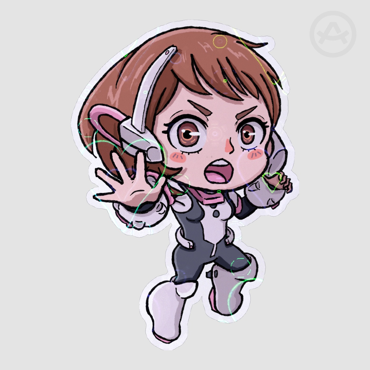 Uraraka Holo Sticker