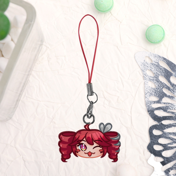 VOCALOID UTAULOID SYNTHV Kasane Teto Phone Charm