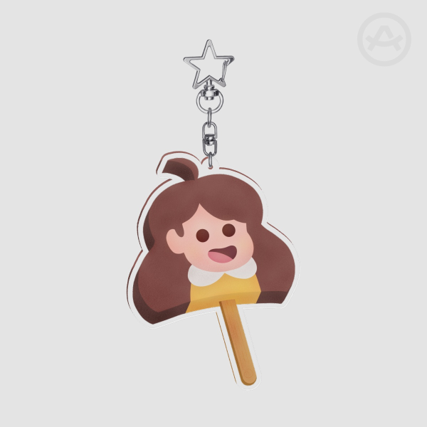 Bee Popsicle Keychain