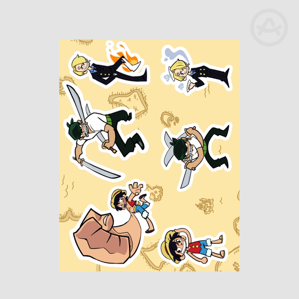 One Piece Stickersheet