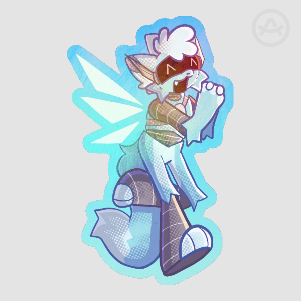 "27" Colored Edge Sticker