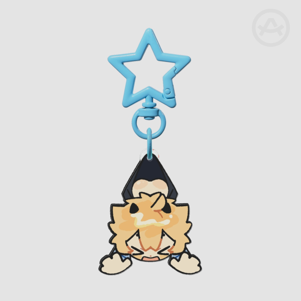 Peach Drop! Keychain (full-bleed)