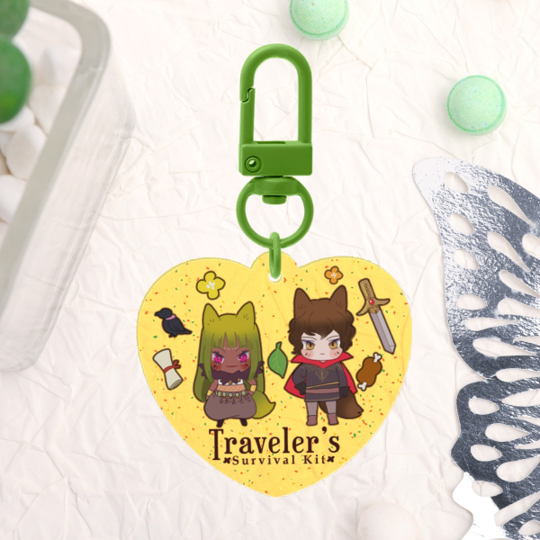 Infurubia_Pursuers glitter keychain