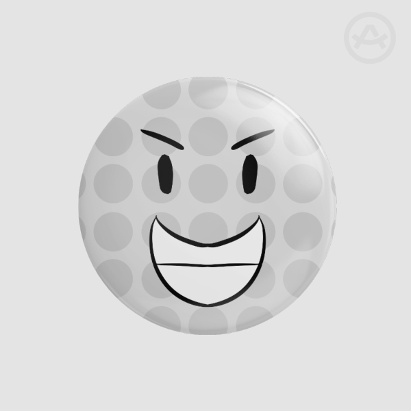 Golf Ball BFDI Glossy Badge