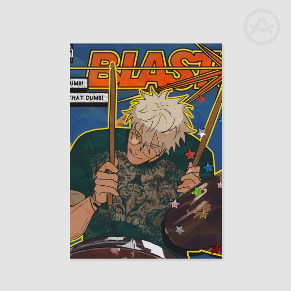 A5 Drummer Gojo Poster Printing