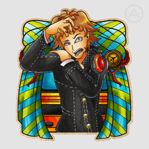 Yosuke Hanamura Colored Edge Die Cut Stickers