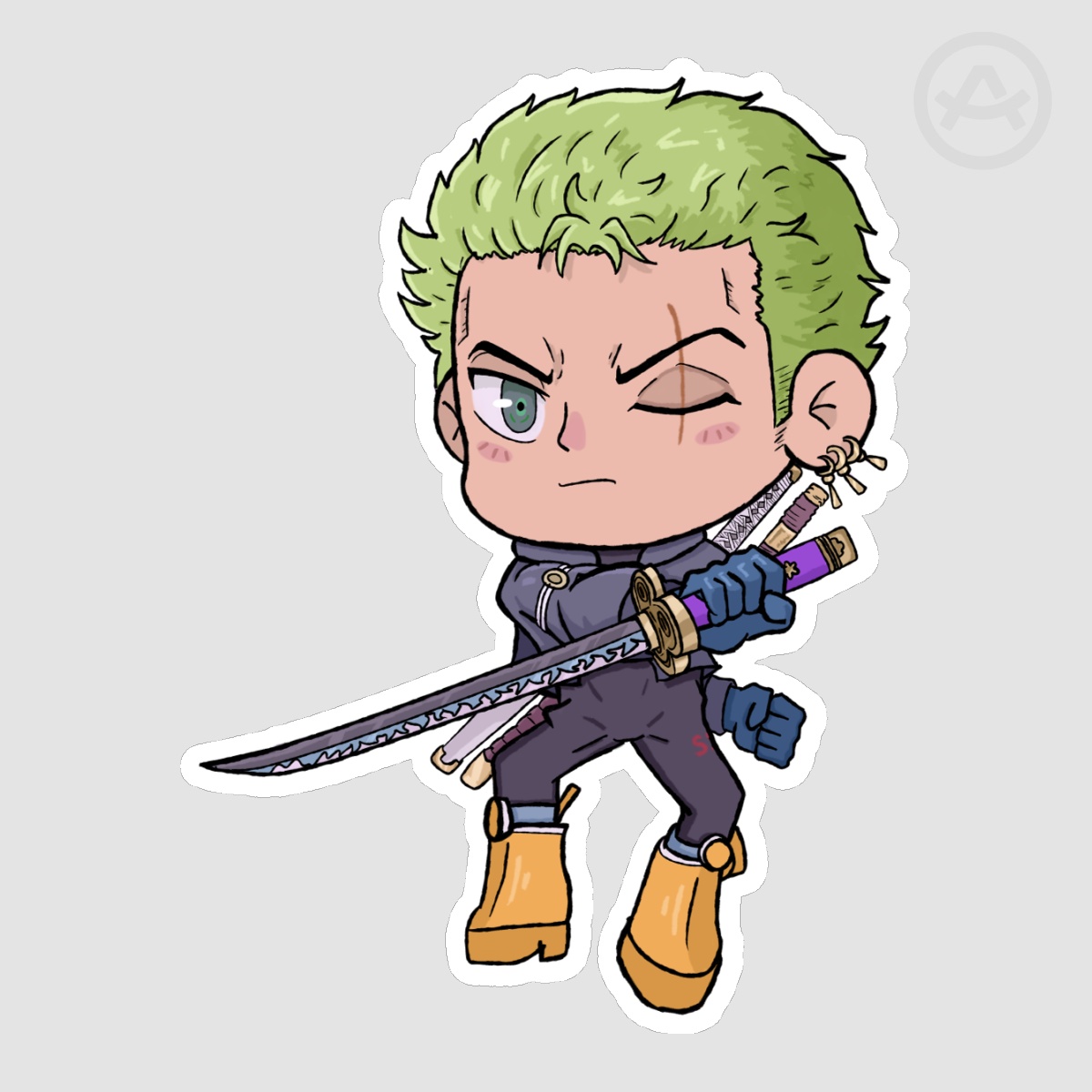 Zoro Egghead Sticker