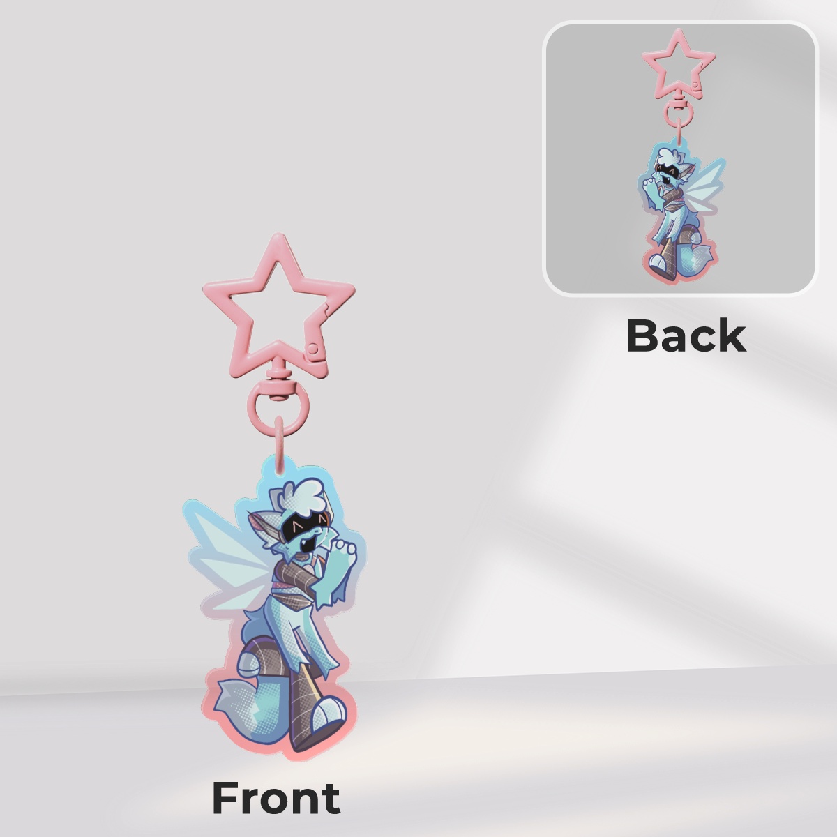 “27” Colored Edge Acrylic Keychain