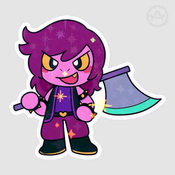 DELTARUNE Susie holo sticker