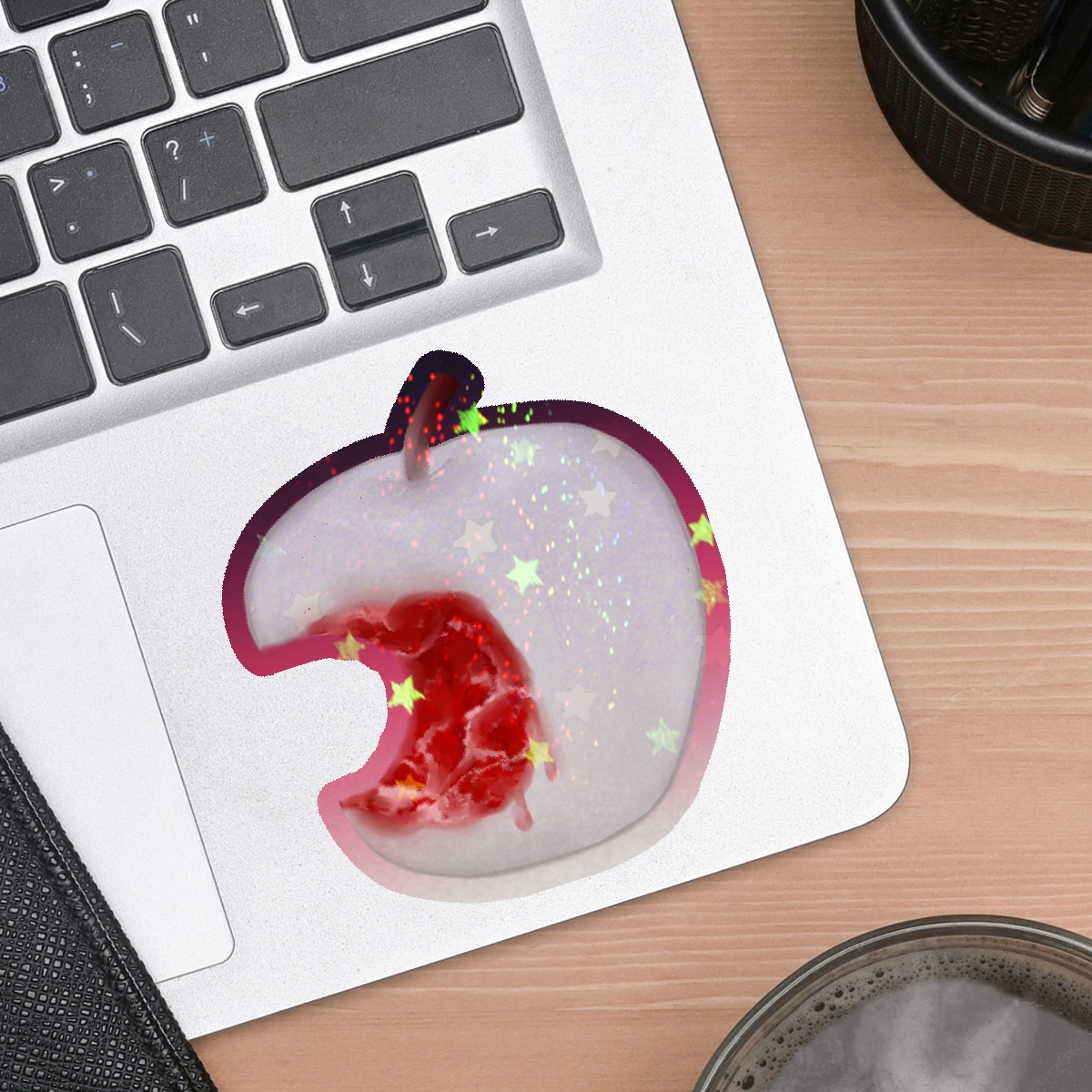 Meat Apple Die Cut Stickers