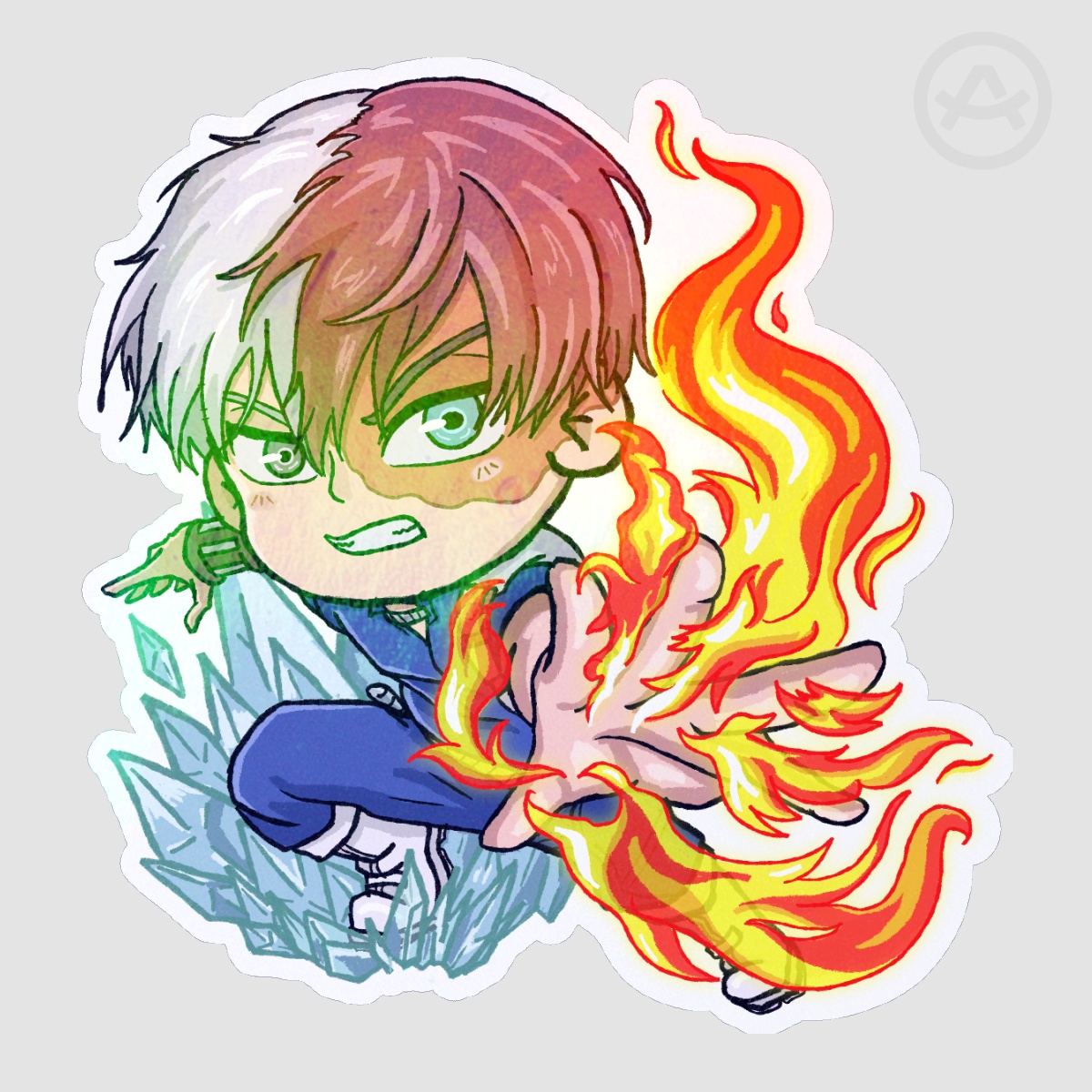 Todoroki Holo Sticker