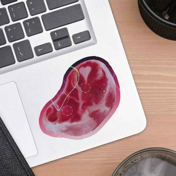 Meat Die Cut Sticker