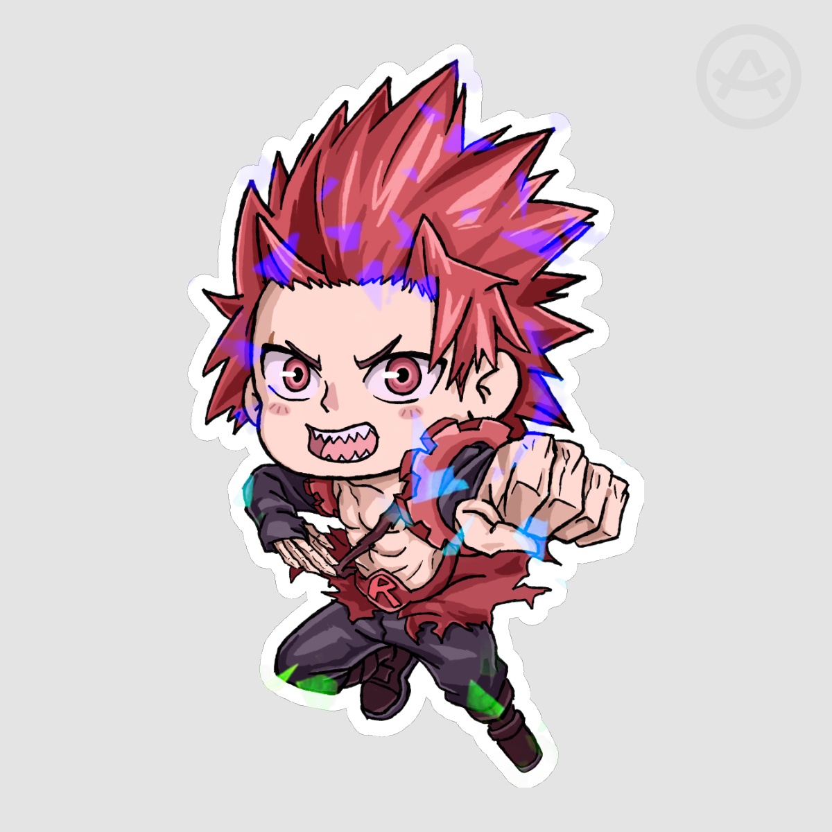 Eijiro Kirishima Holo Sticker