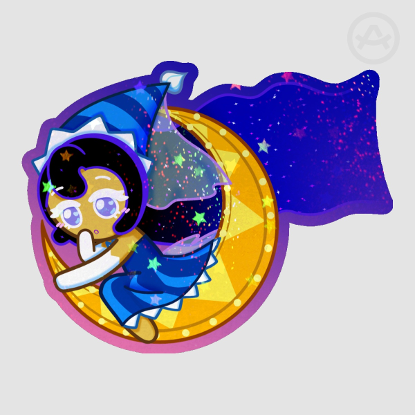 [Moonlight cookie] Star holo Die-cut Sticker