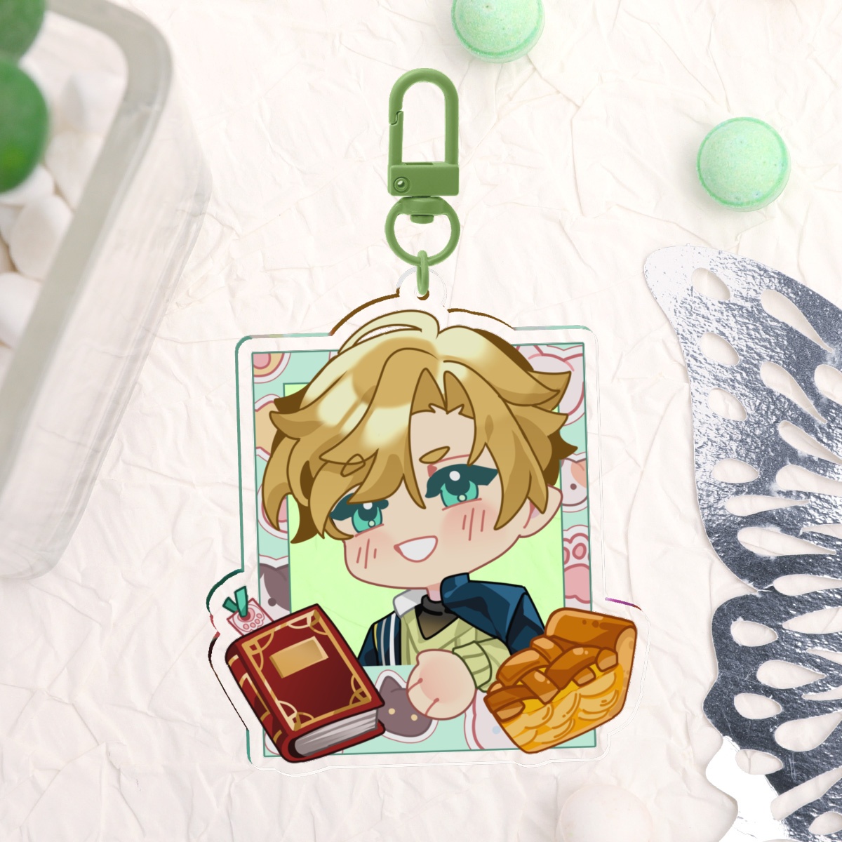 Satan Polaroid v1 Acrylic Keychain