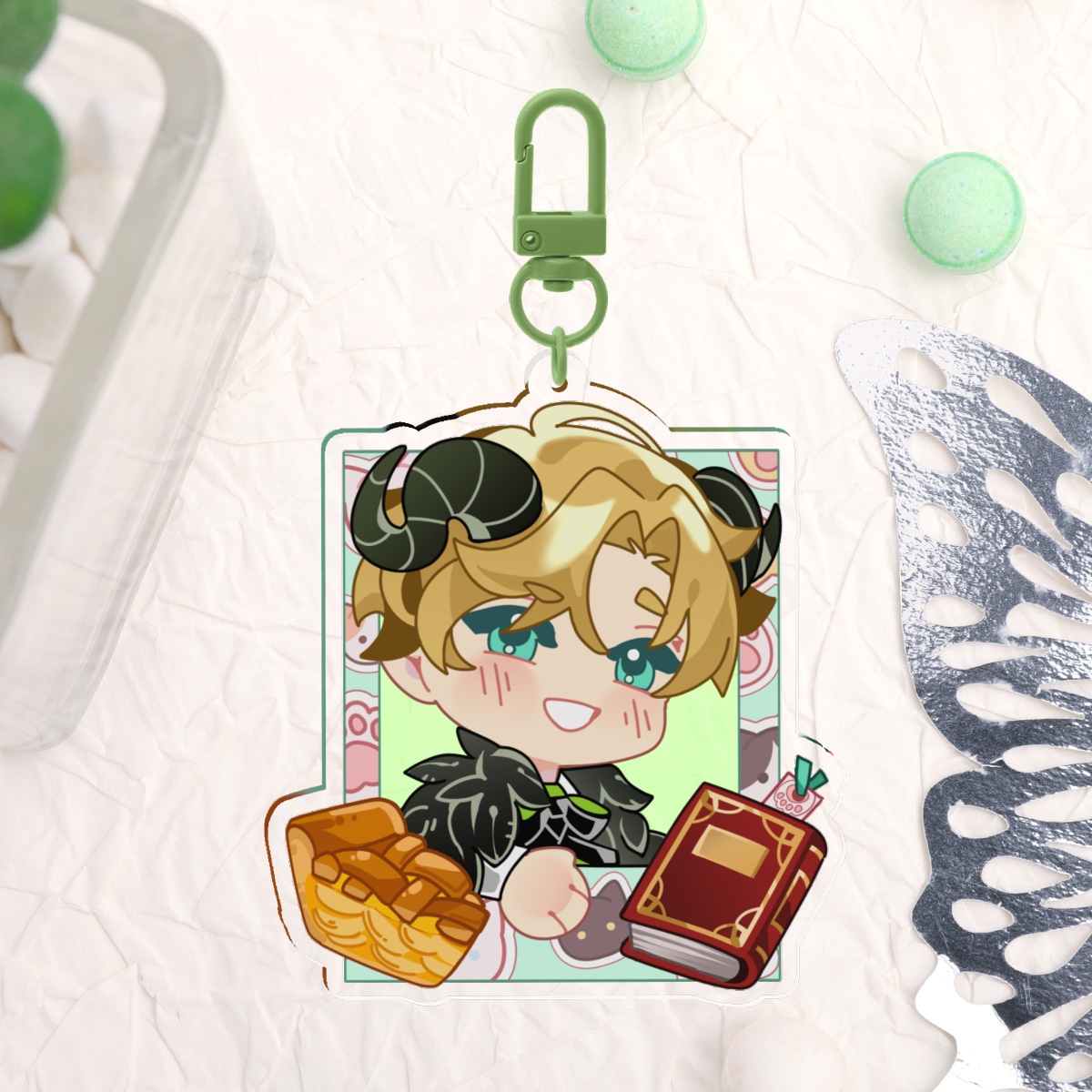 Satan Polaroid v2 Acrylic Keychain