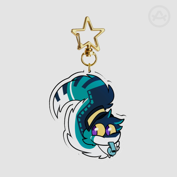 Thorpe Park: Thorpe Rail Worm Keychain